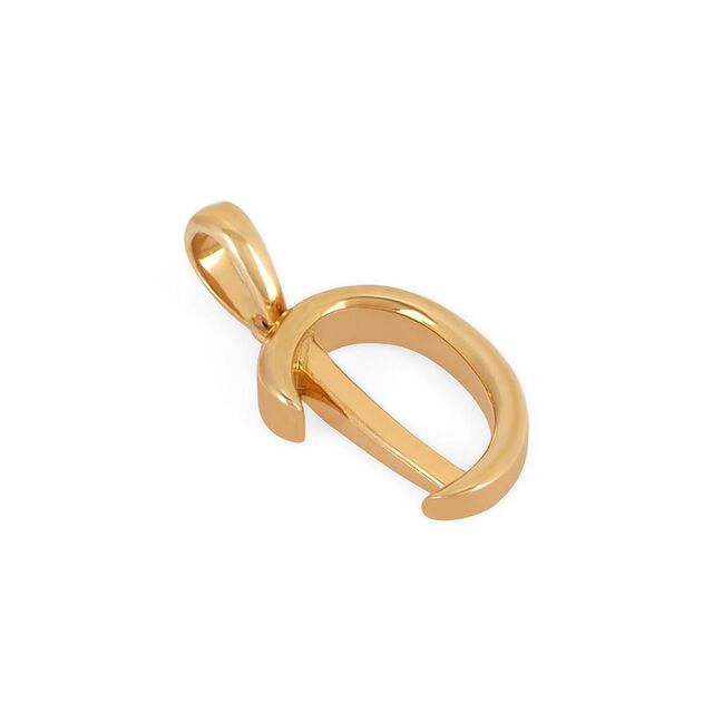 Signature D Gold Pendant 2
