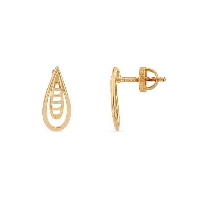 Tanishq 22KT Gold Earrings for Women 2