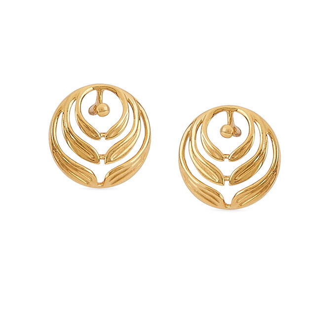 Tanishq 22KT Gold Earrings for Women 