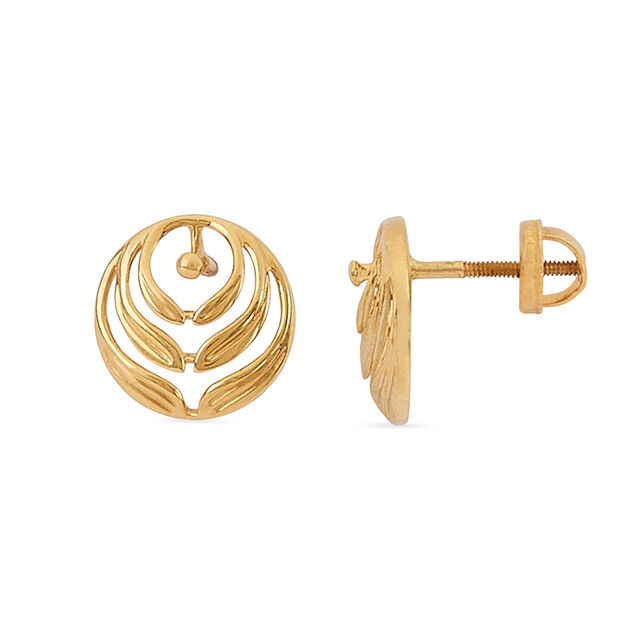 Tanishq 22KT Gold Earrings for Women 2
