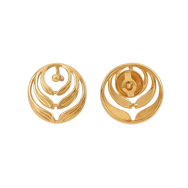 Tanishq 22KT Gold Earrings for Women 3