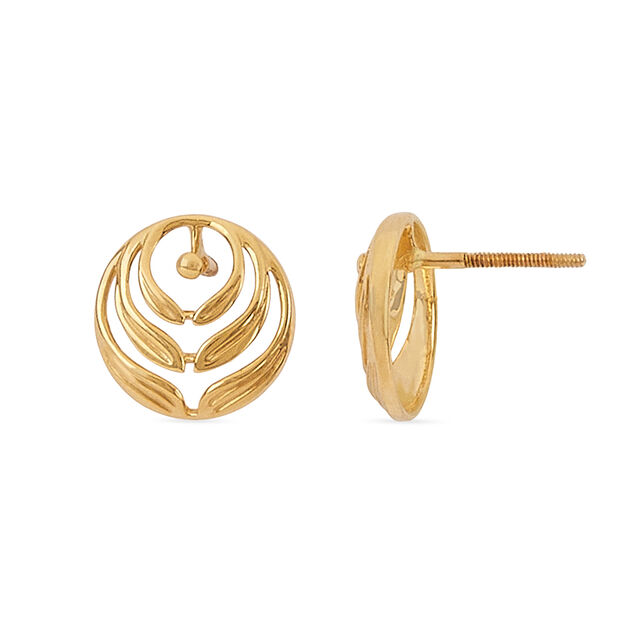 Tanishq 22KT Gold Earrings for Women 4