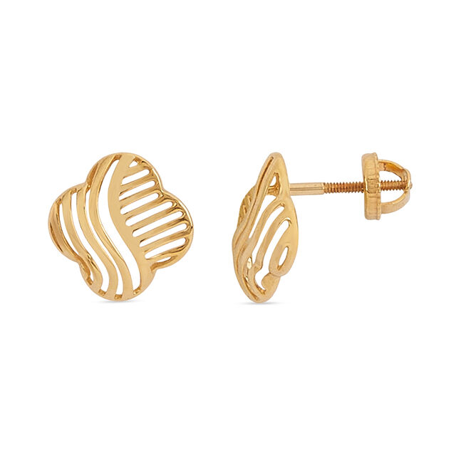 Tanishq 22KT Gold Earrings for Women 2
