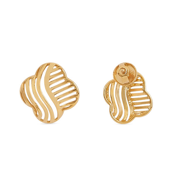 Tanishq 22KT Gold Earrings for Women 3