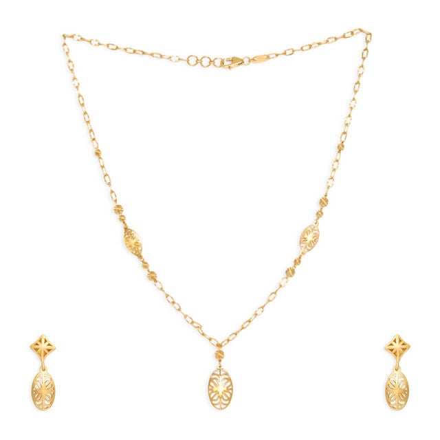 Tanishq 22KT Gold Necklace Set 2