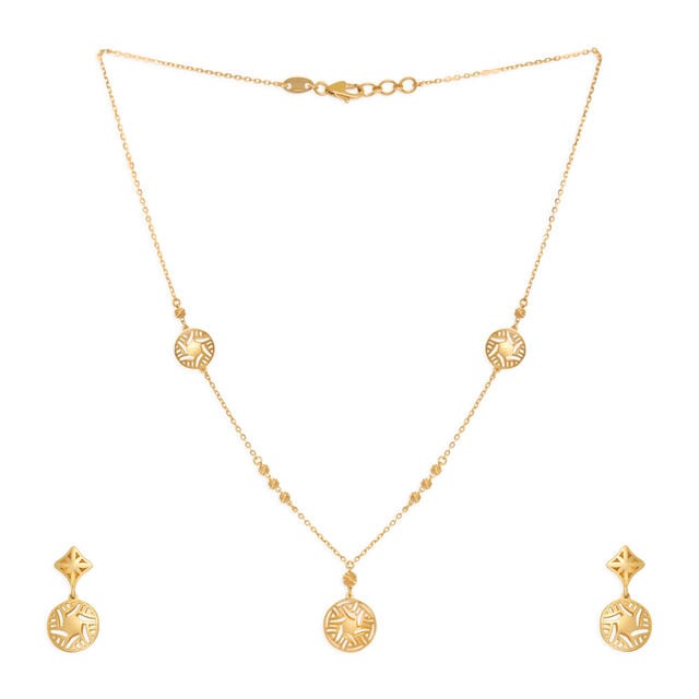 Tanishq 22KT Gold Necklace Set 2