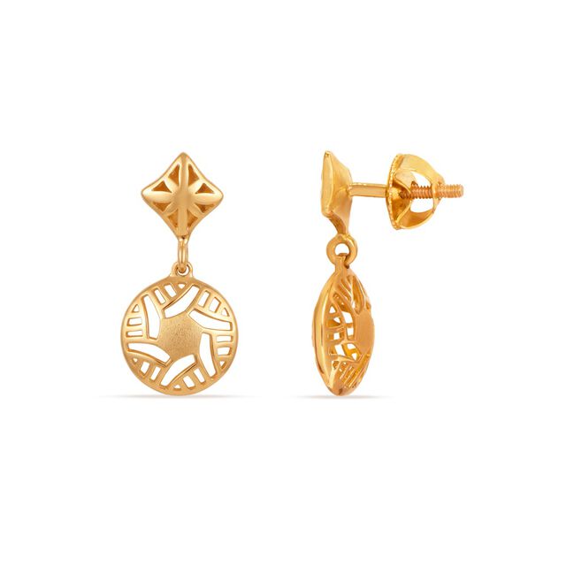 Tanishq 22KT Gold Earrings 2
