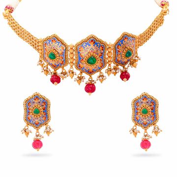 Timeless Elegance Gold Necklace Set