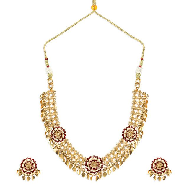Tanishq 22KT Gold Neckwear Set for Women 