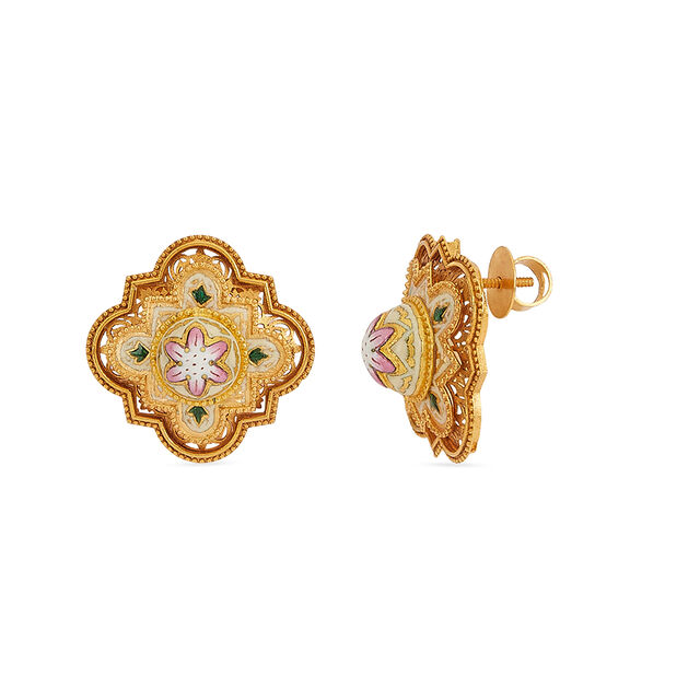 Tanishq 22KT Gold Earrings for Women 2