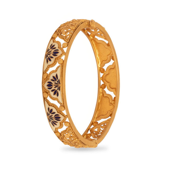 Sapphire Lotus Gold Fusion Bangle,,hi-res 2