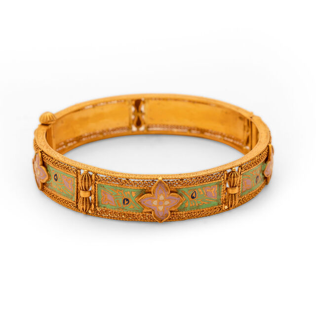 Whispers of Love Gold Bangle,,hi-res 