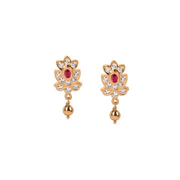 Tanishq 22KT Diamond Earrings for Women