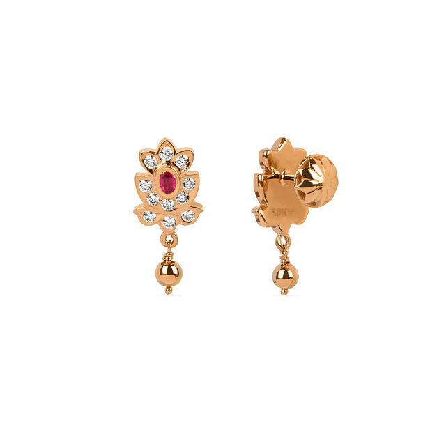 Tanishq 22KT Diamond Earrings for Women 2