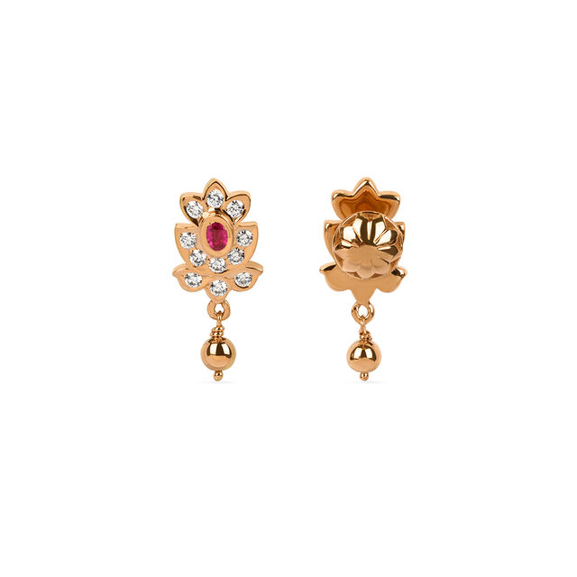 Tanishq 22KT Diamond Earrings for Women 3