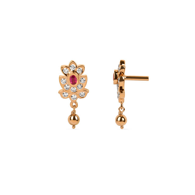 Tanishq 22KT Diamond Earrings for Women 4