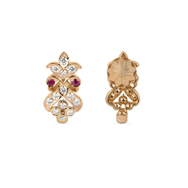 Shiny Diamond Hoop Earrings 2