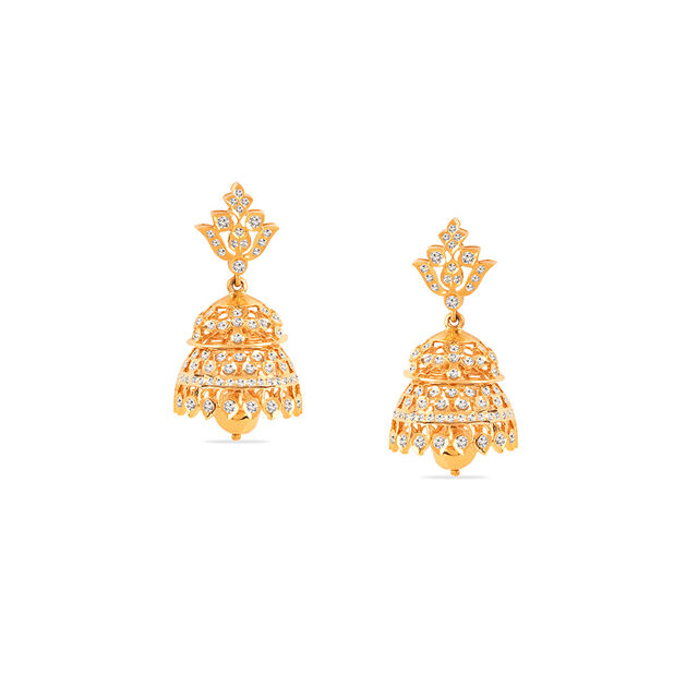 Tanishq 22KT Diamond Earrings for Women 