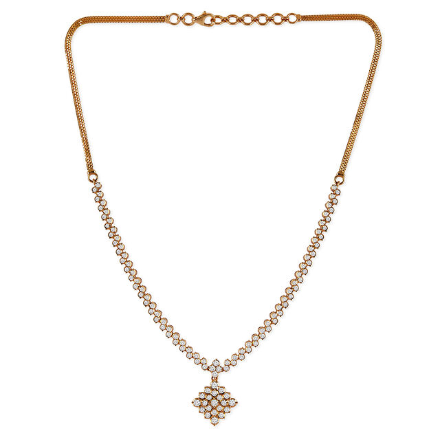 Tanishq 22KT Diamond Necklace for Women 