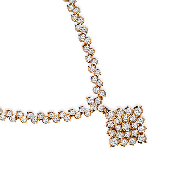 Tanishq 22KT Diamond Necklace for Women 3