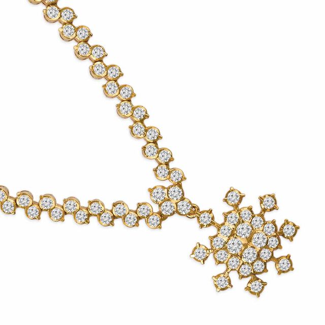 Tanishq 22KT Diamond Necklace for Women 4