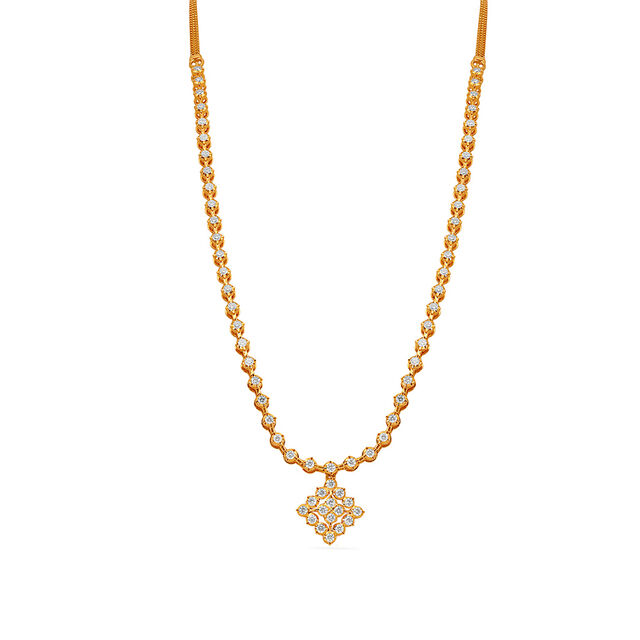 Tanishq 22 Karat Diamond Necklace for Women