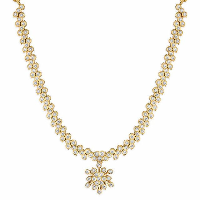 Tanishq 22KT Diamond Necklace for Women 2