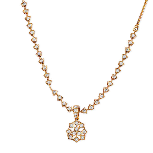 Tanishq 22KT Diamond Necklace for Women 2