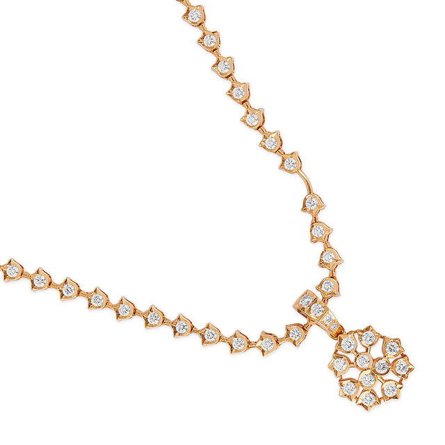 Tanishq 22KT Diamond Necklace for Women 3