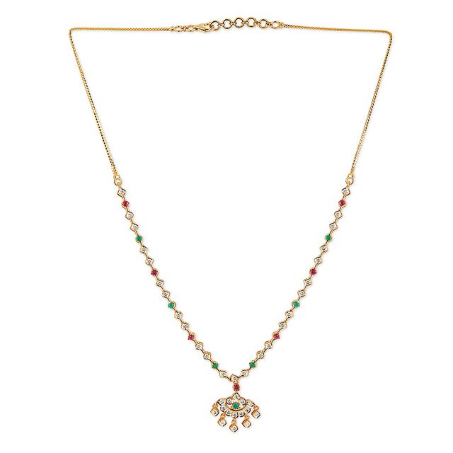 Tanishq 22KT Diamond Necklace for Women