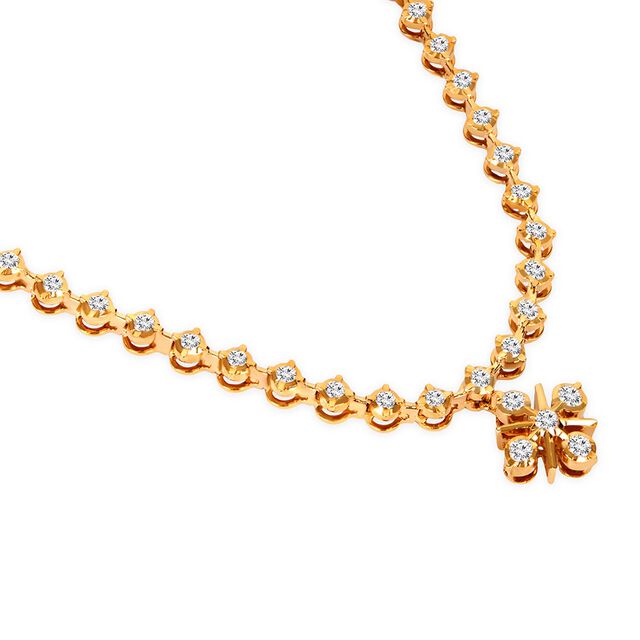 Tanishq 22KT Diamond Necklace for Women 4