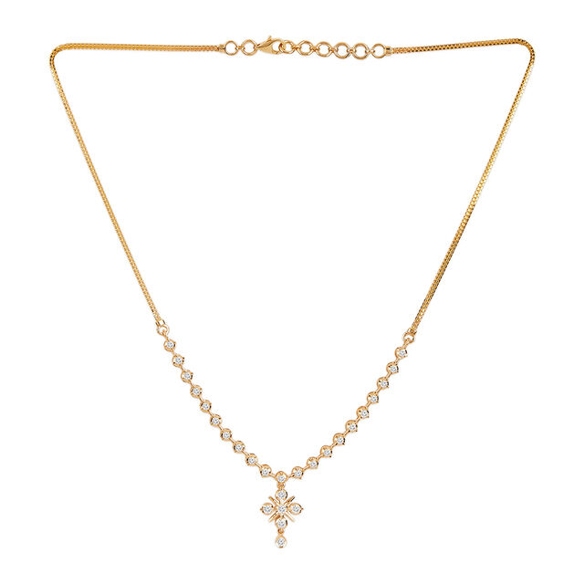 Tanishq 22KT Diamond Necklace for Women 