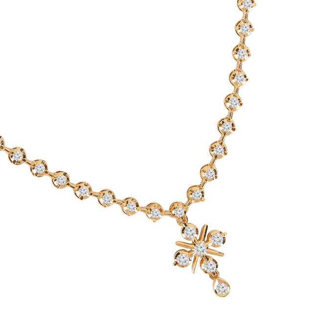 Tanishq 22KT Diamond Necklace for Women 4