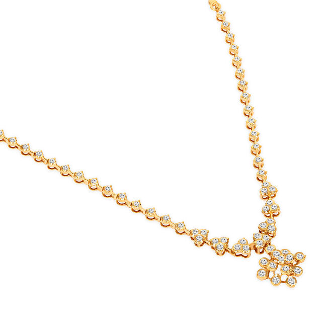 Tanishq 22KT Diamond Necklace for Women 4