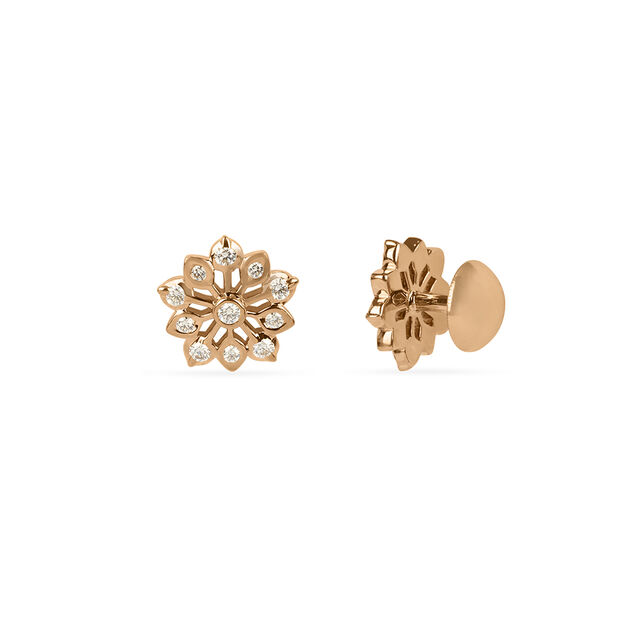Shimmering Diamond Stud Earrings 2