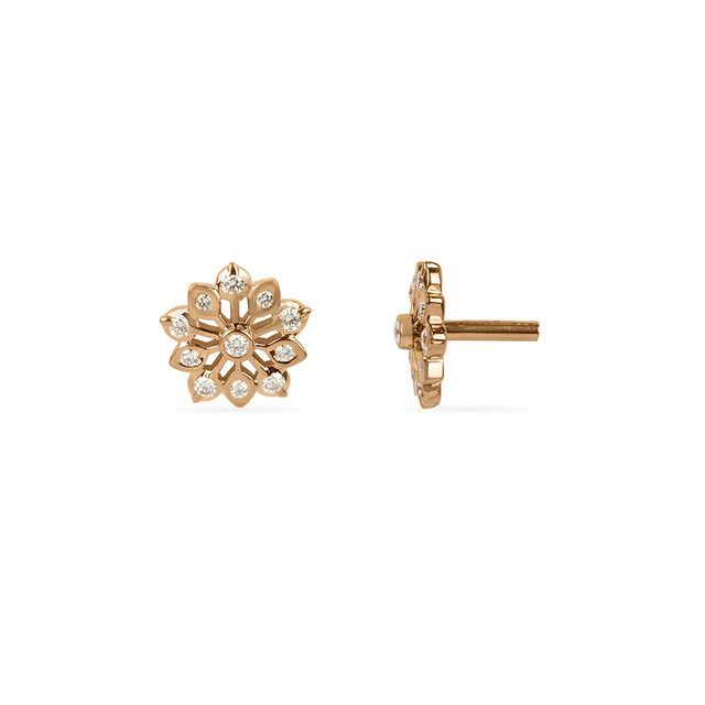 Shimmering Diamond Stud Earrings 4