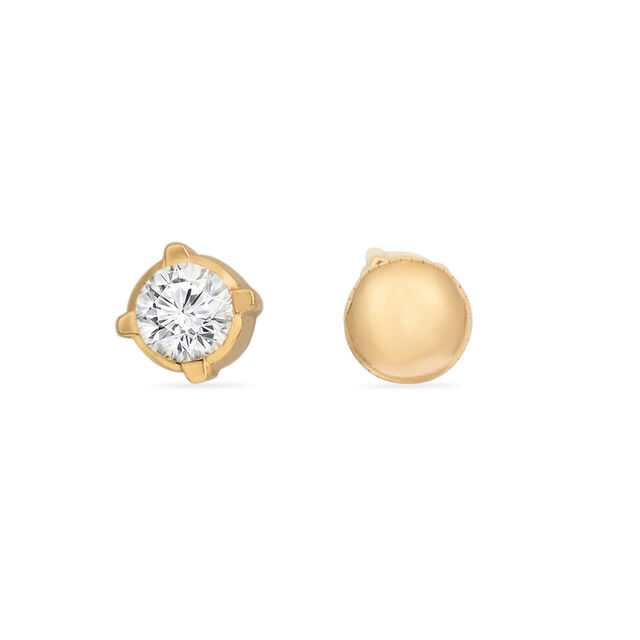 Tanishq 22KT Diamond Stud Earrings for Women 3