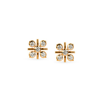 Radiant Cluster Gold Studs