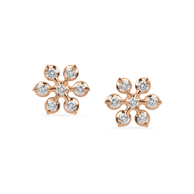Chic Diamond Stud Earrings 