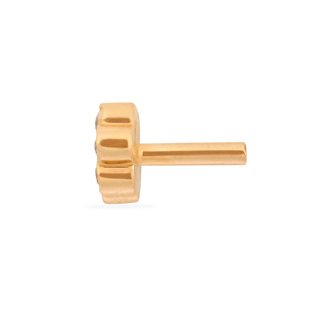 Tanishq 22KT Diamond Stud Earrings for Women 4