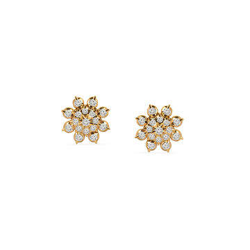 Tanishq 22KT Diamond Earrings for Women