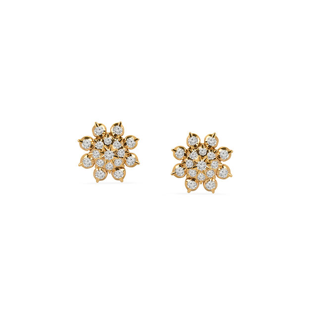 Tanishq 22KT Diamond Earrings for Women 