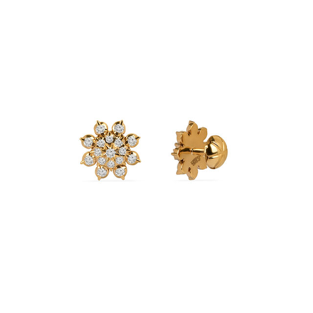 Tanishq 22KT Diamond Earrings for Women 2