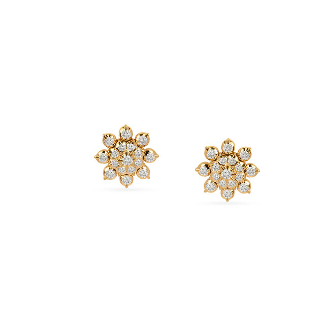 Tanishq 22KT Diamond Earrings for Women 