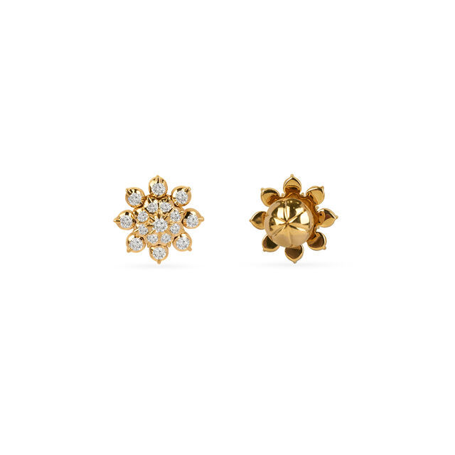 Tanishq 22KT Diamond Earrings for Women 3