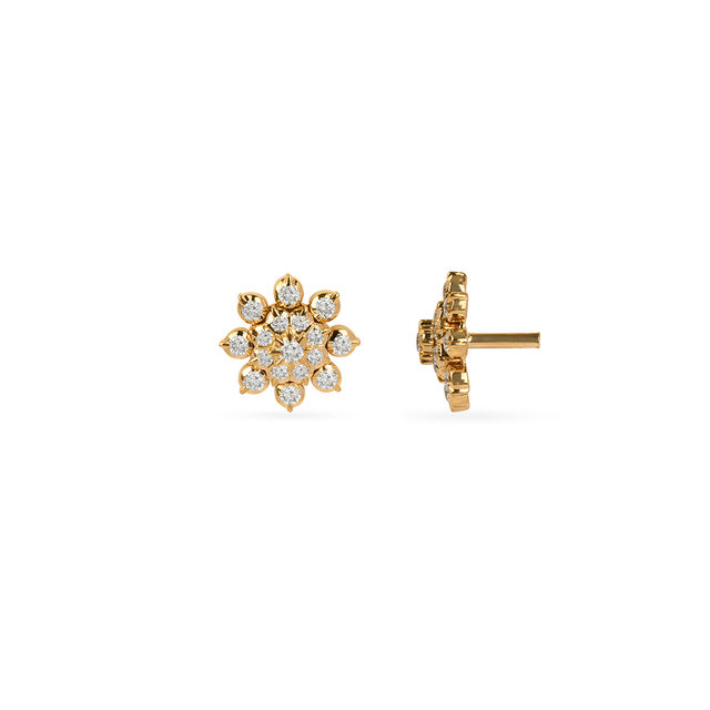 Tanishq 22KT Diamond Earrings for Women 4