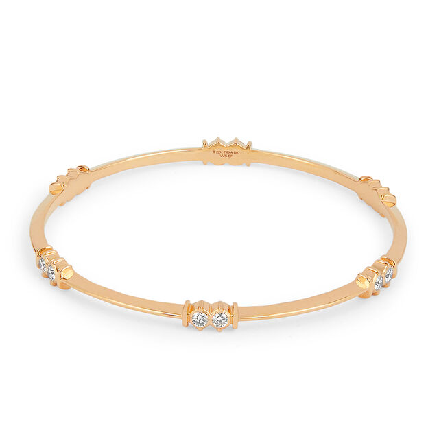 Tanishq 22KT Diamond Bangle for Women 