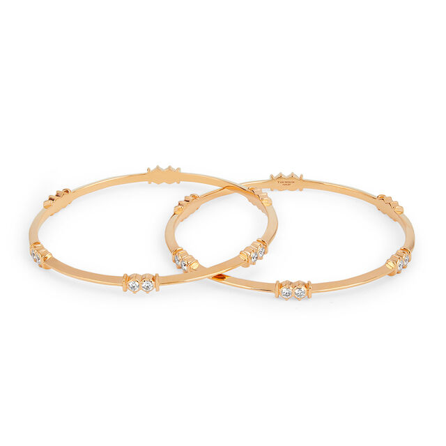 Tanishq 22KT Diamond Bangle for Women 2
