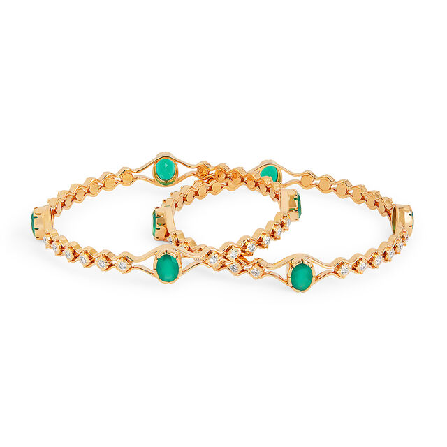 Tanishq 22KT Diamond Bangle for Women 2