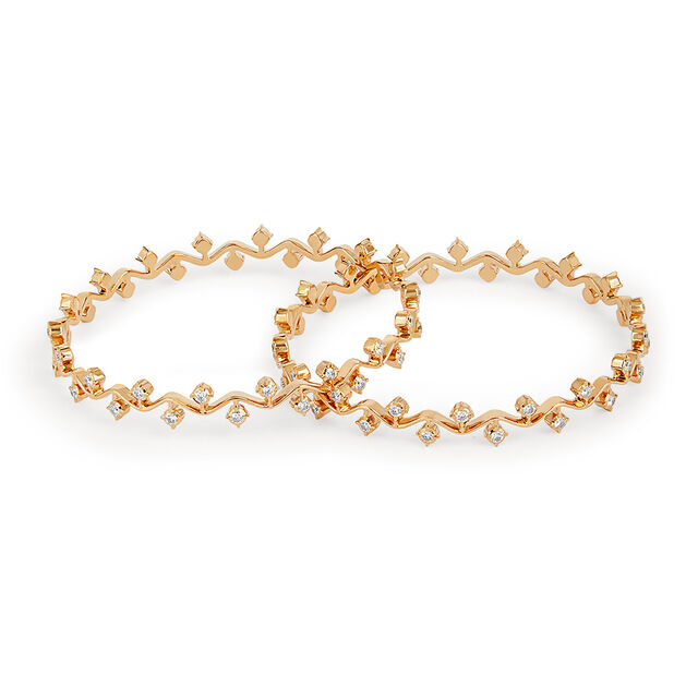 Tanishq 22KT Diamond Bangle for Women 2